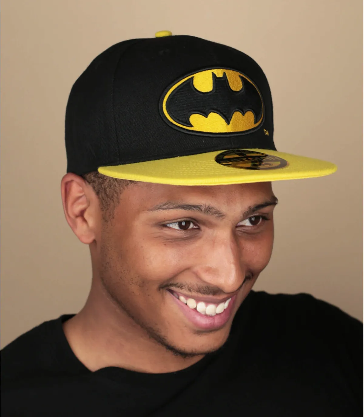 Cappello snapback Batman nero e giallo  Cappellini Snapback Batman Basic     