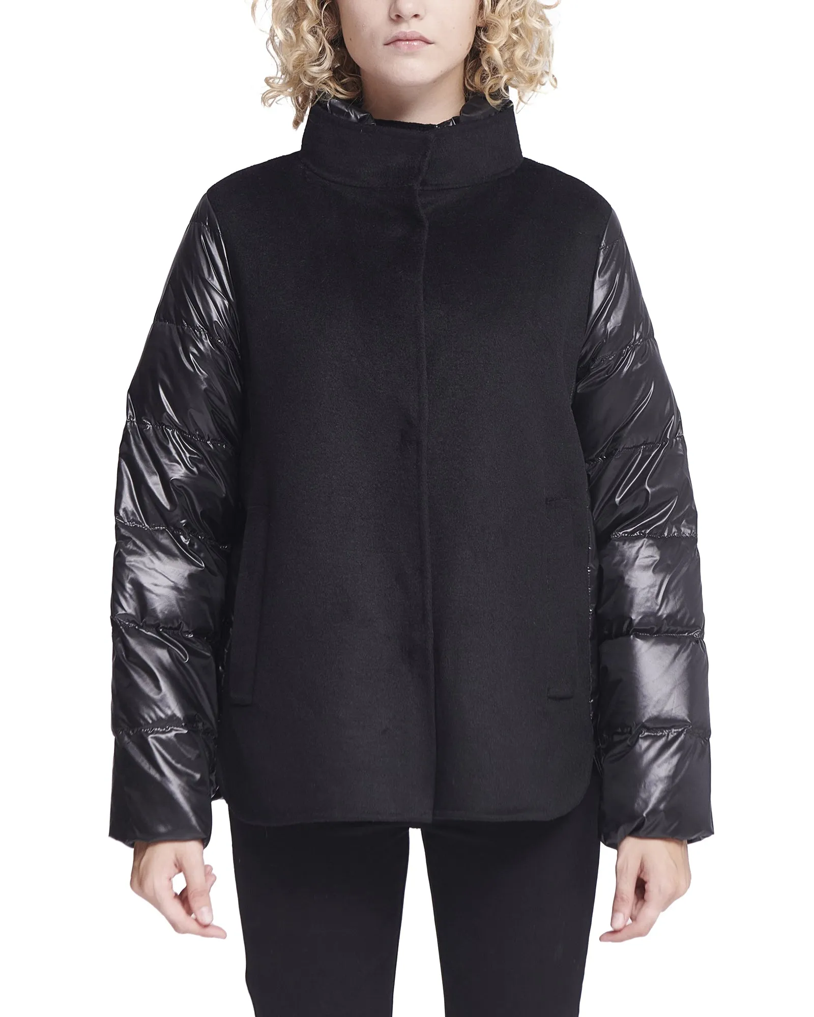 Cappotto corto Double Down Carbon nero