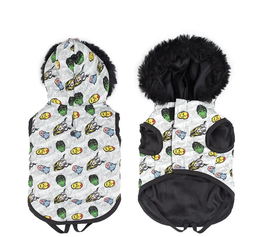 Cappotto imbottito per cani Avengers meraviglia