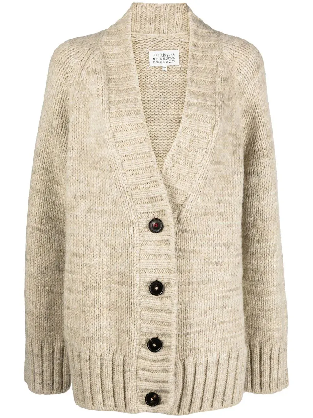 Cardigan tinto vegetale