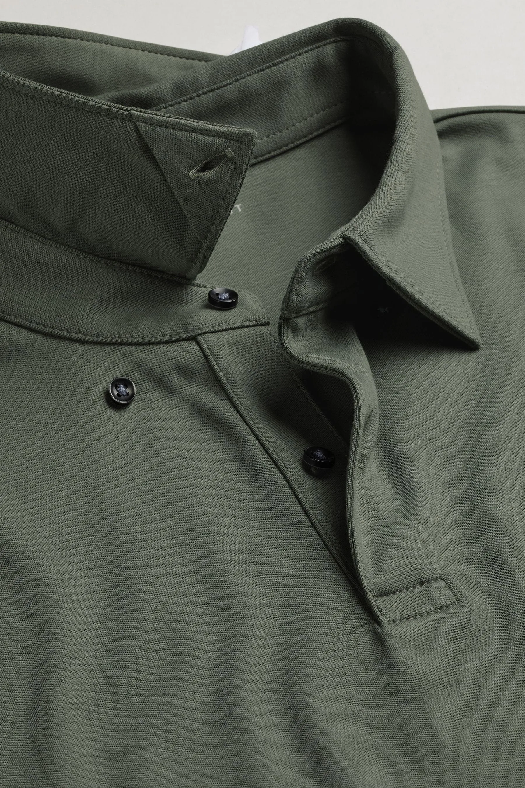 Charles Tyrwhitt 100% Cotton Plain Long Sleeve Jersey Polo Shirt    