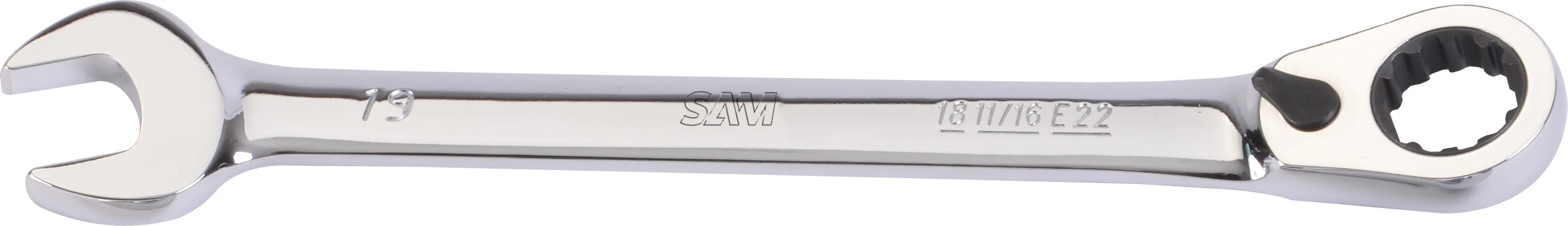 Chiave combinata SAM 50-HC, lungh. 233 mm, bocca poligonale 18mm