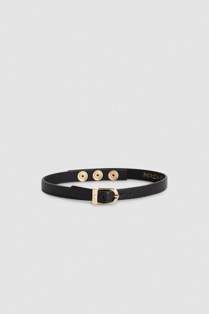 Chocker con fibbia in pelle