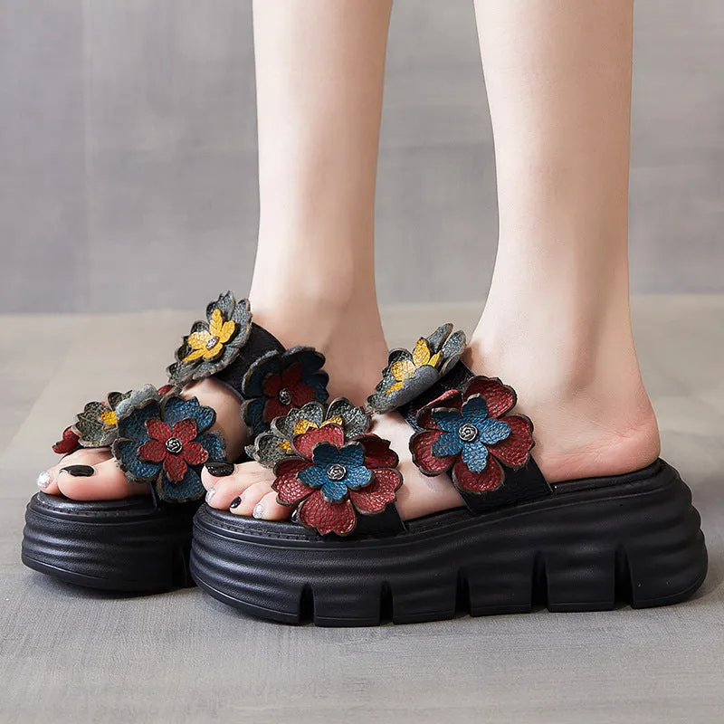 Ciabatte casual morbide in pelle da donna