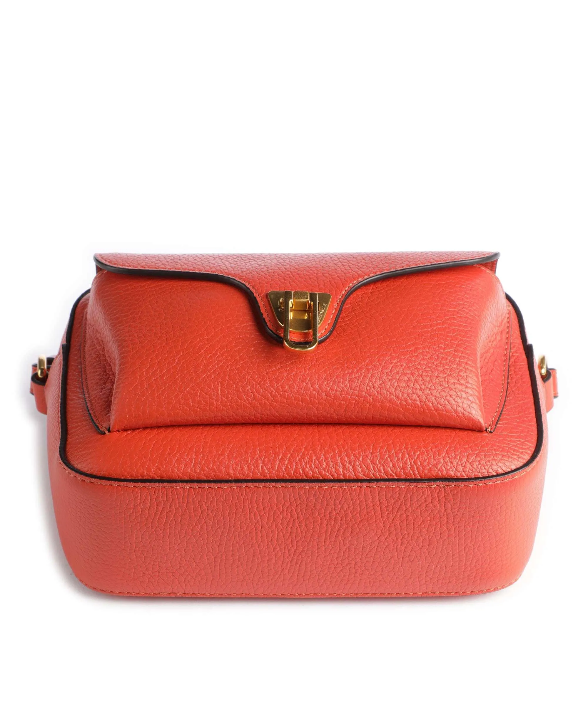  Coccinelle Beat Soft Borsa a tracolla pelle di vacchetta grana arancio  
