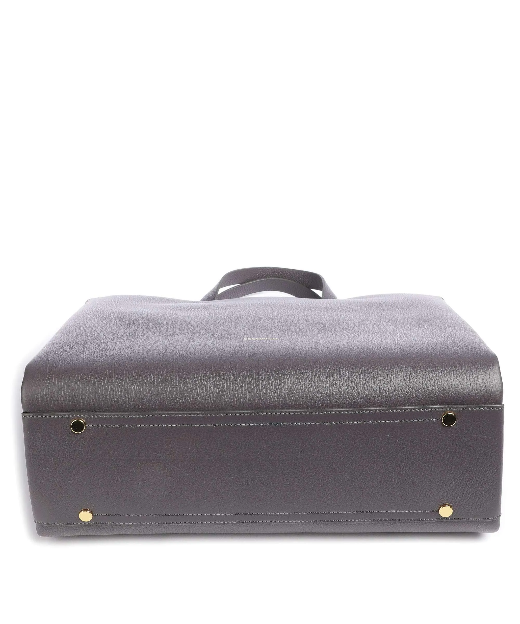  Coccinelle Boheme Borsa a mano pelle di vacchetta grana grigio scuro  