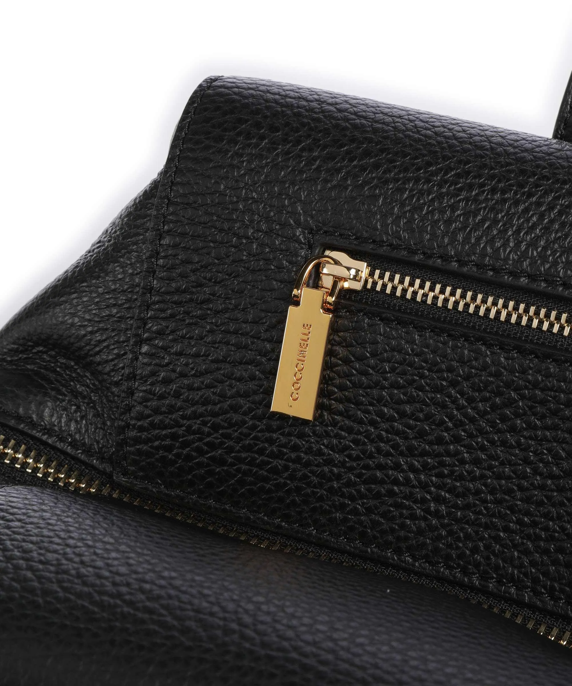  Coccinelle Gleen Borsa a mano pelle di vacchetta grana nero  