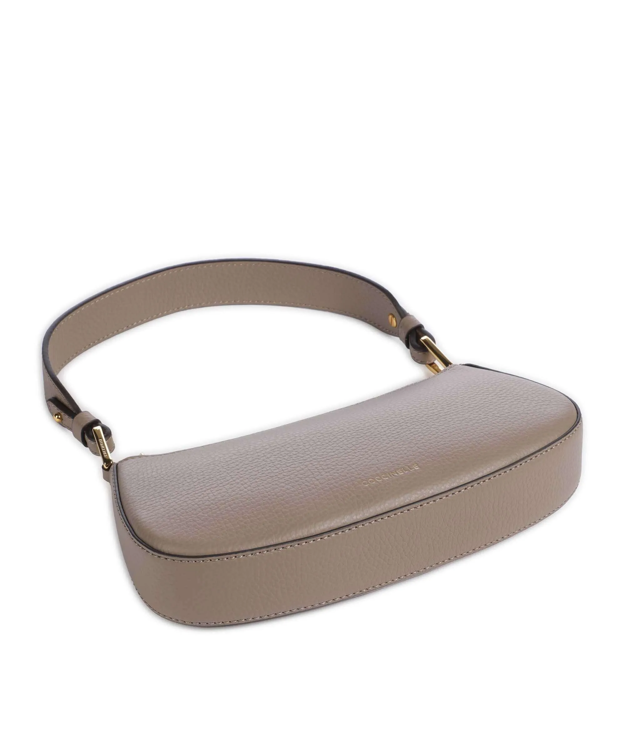  Coccinelle Merveille Borsa a spalla pelle granulata taupe  