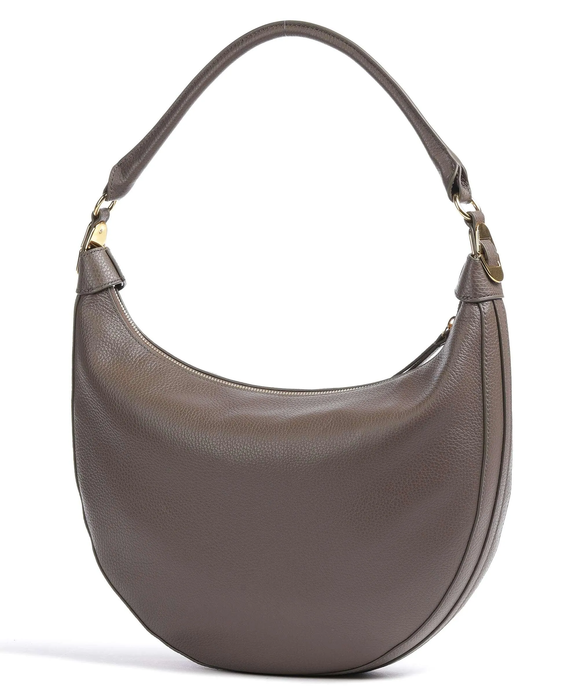  Coccinelle Sunnie Borsa hobo pelle di vacchetta grana marrone  