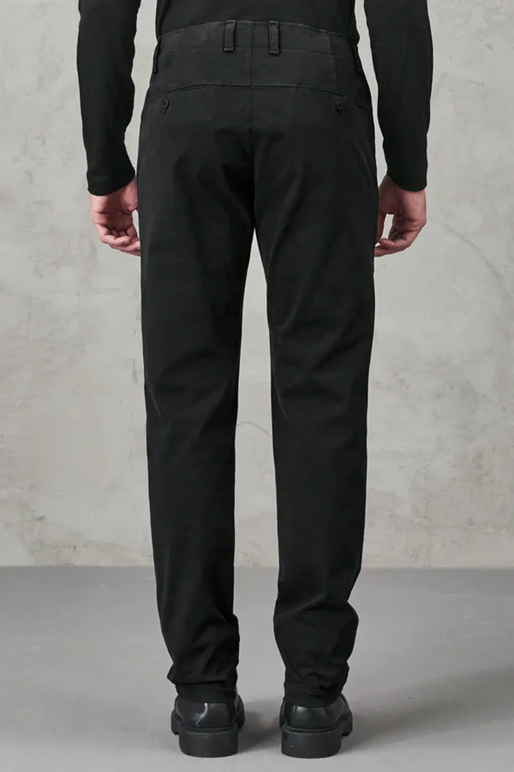 Cotton Stretch Regular Fit Chinos Black