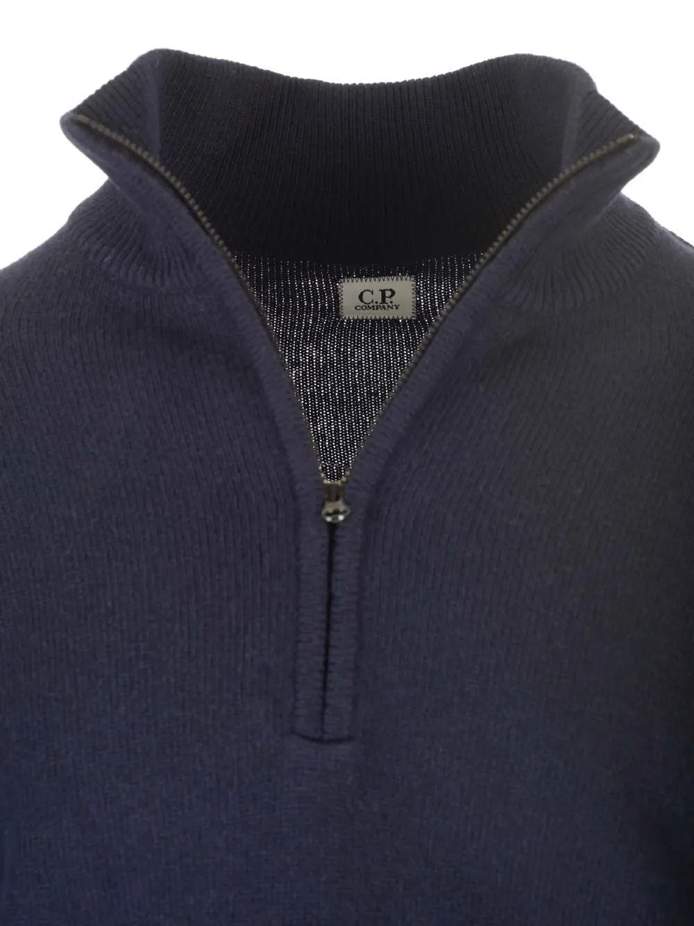   C.p. Company  Maglione mezza zip in Lambswool  