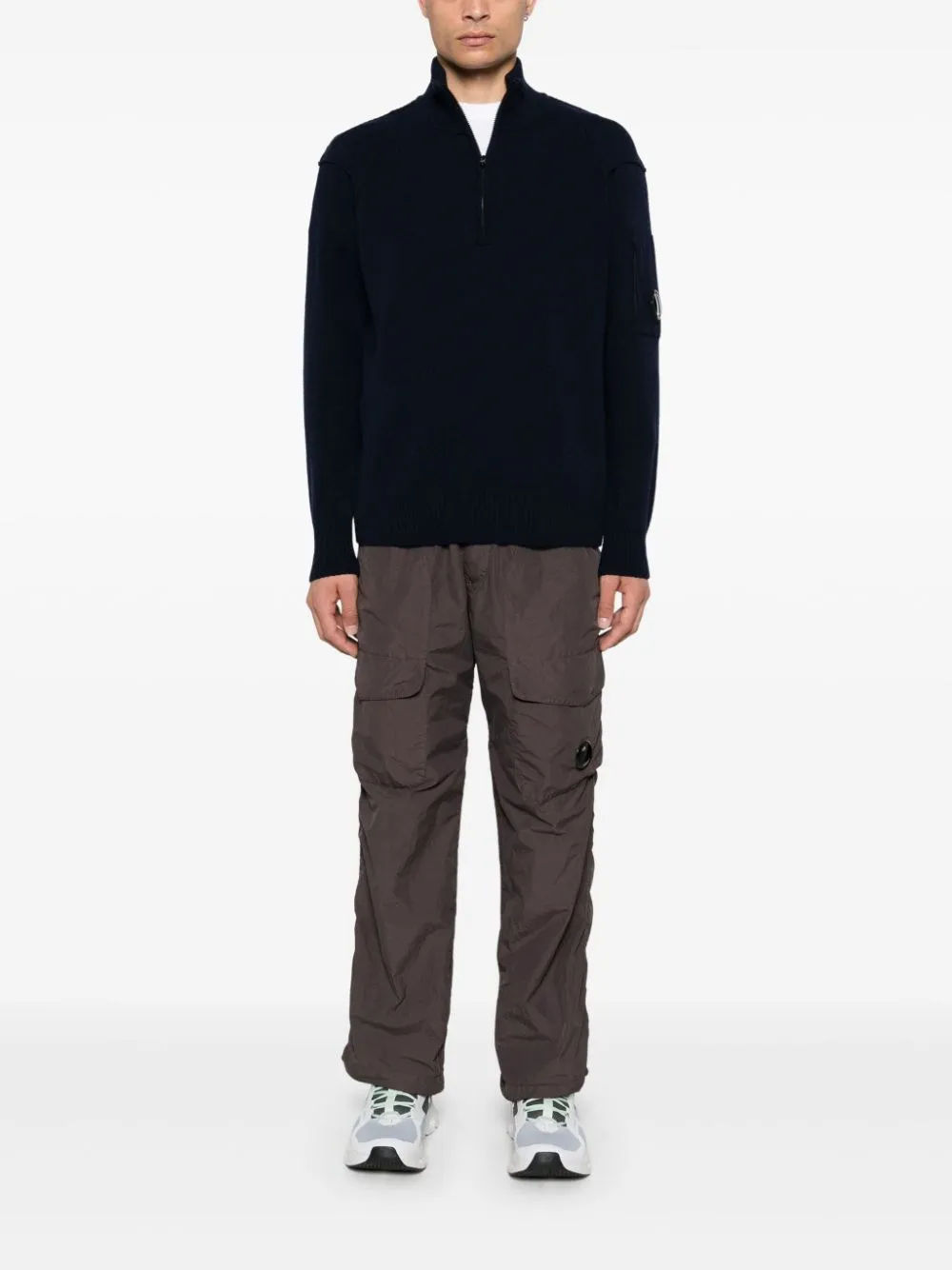   C.p. Company  Maglione mezza zip in Lambswool  
