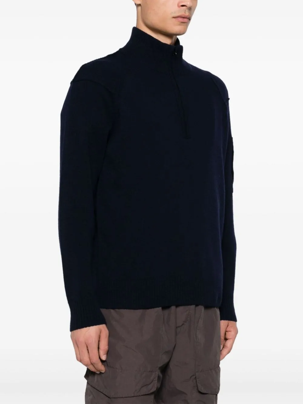   C.p. Company  Maglione mezza zip in Lambswool  