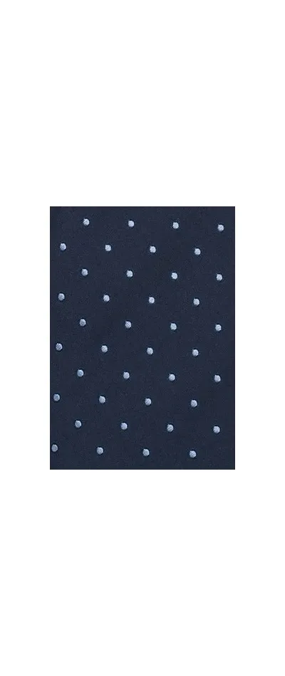Cravatta pois celesti blu