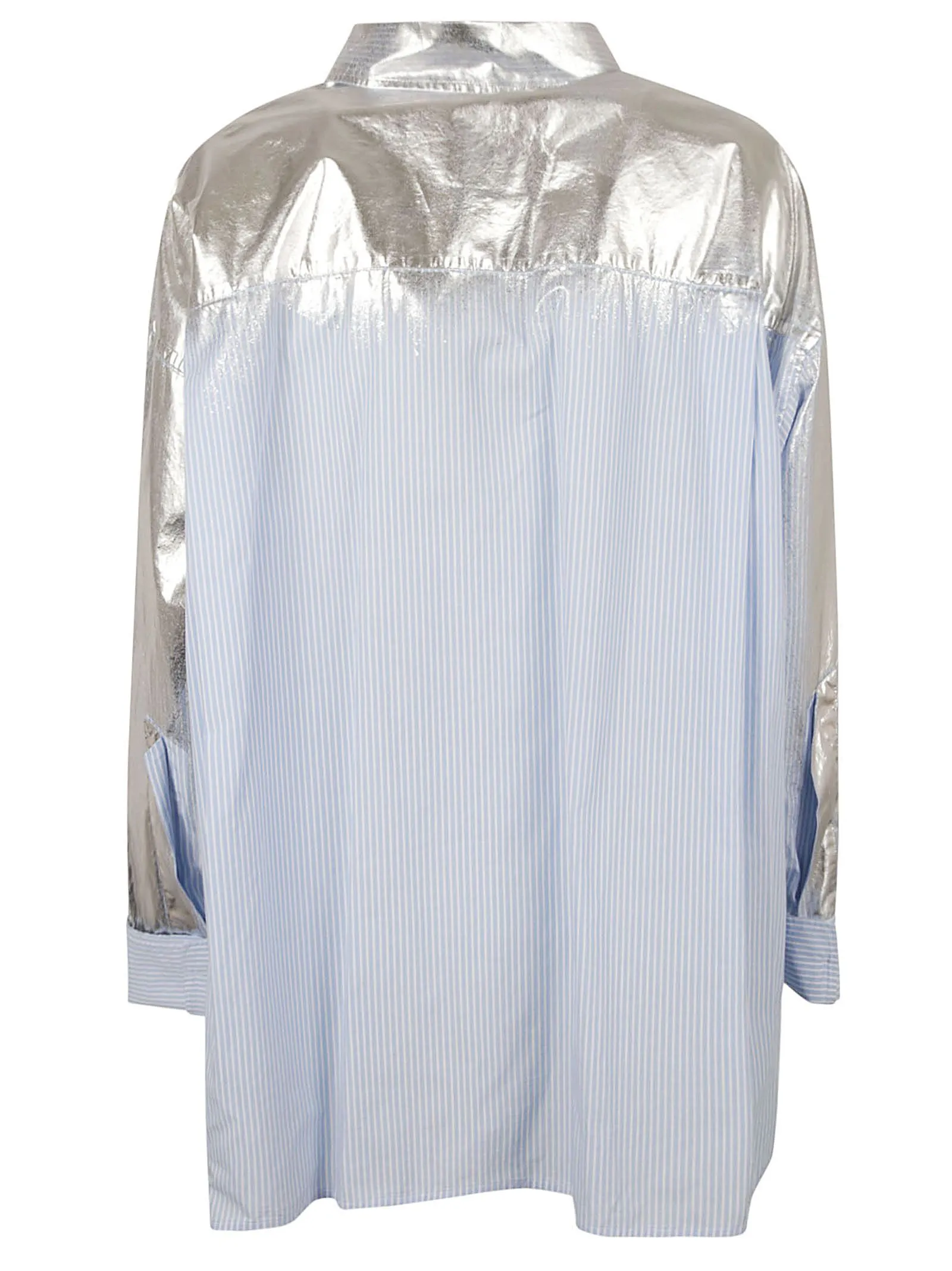DARKPARK NATHALIE - CAMICIA IN ARGENTO SPALMATO A MANO