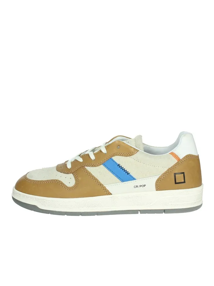 D.A.T.E.  SNEAKERS BASSA M391-C2-PO-BI BEIGE/CUOIO