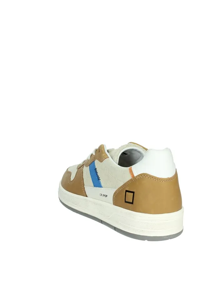 D.A.T.E.  SNEAKERS BASSA M391-C2-PO-BI BEIGE/CUOIO