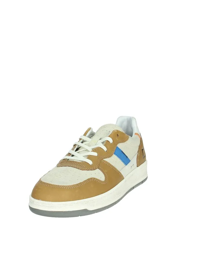 D.A.T.E.  SNEAKERS BASSA M391-C2-PO-BI BEIGE/CUOIO