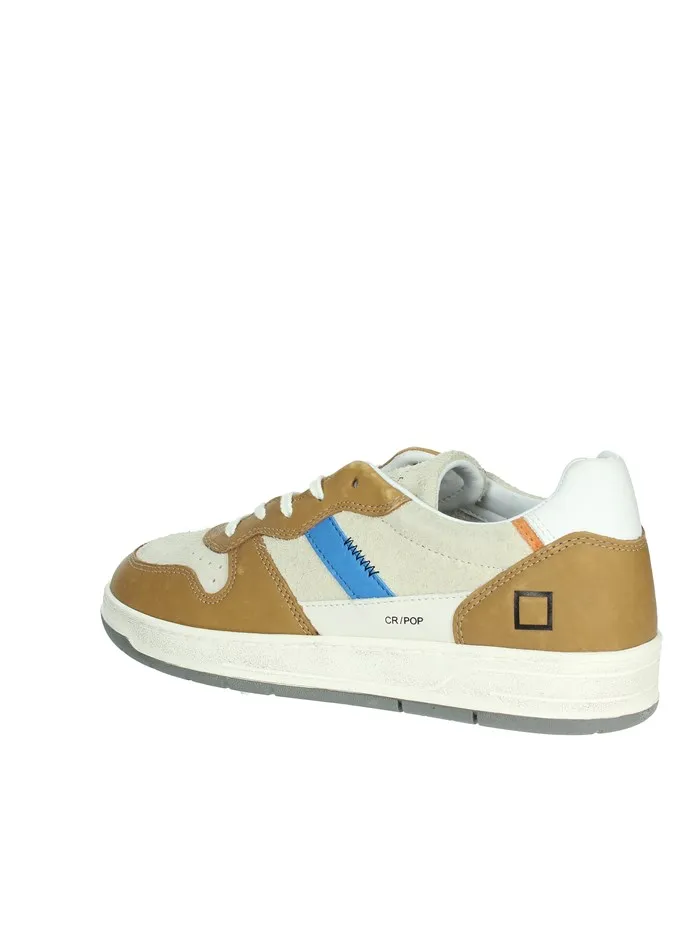 D.A.T.E.  SNEAKERS BASSA M391-C2-PO-BI BEIGE/CUOIO
