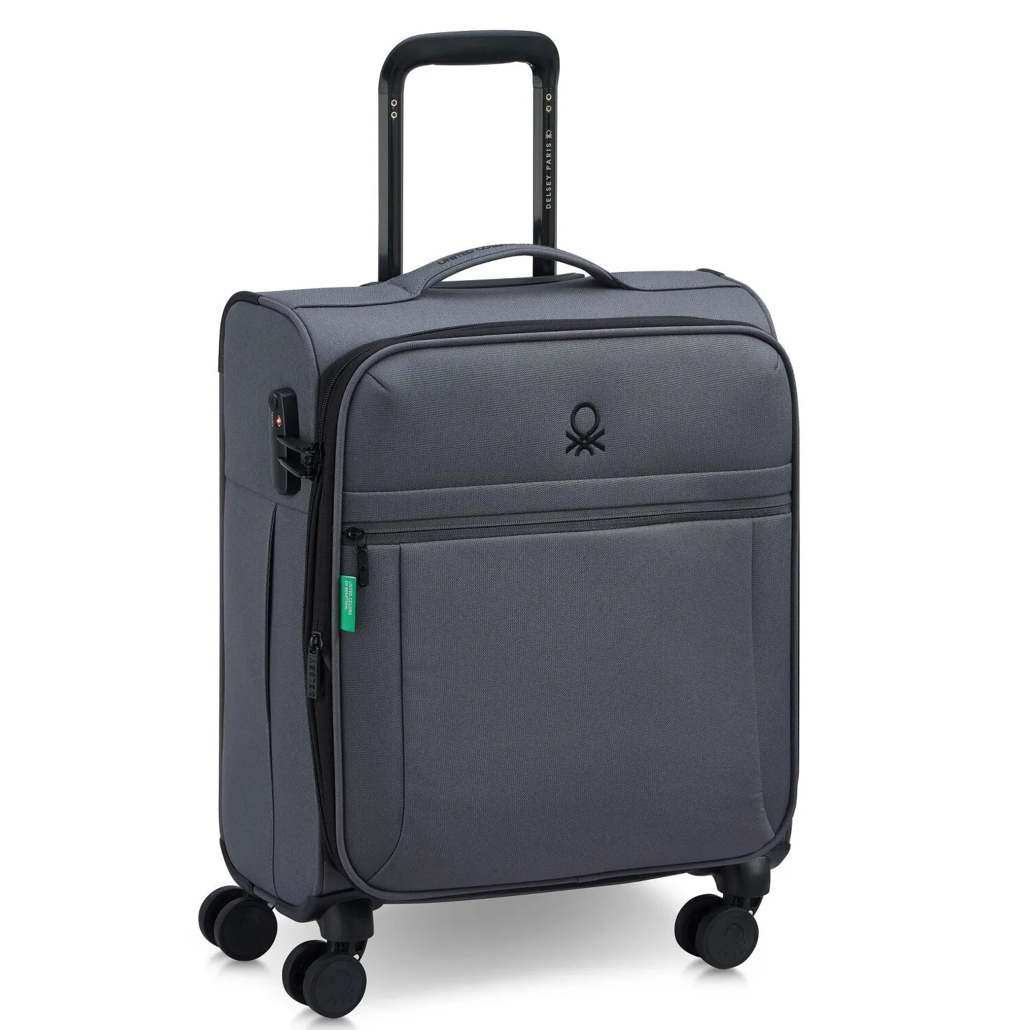 Delsey Paris x United Colors of Benetton BE Trolley da cabina a 4 ruote da 55 cm con piega elastica