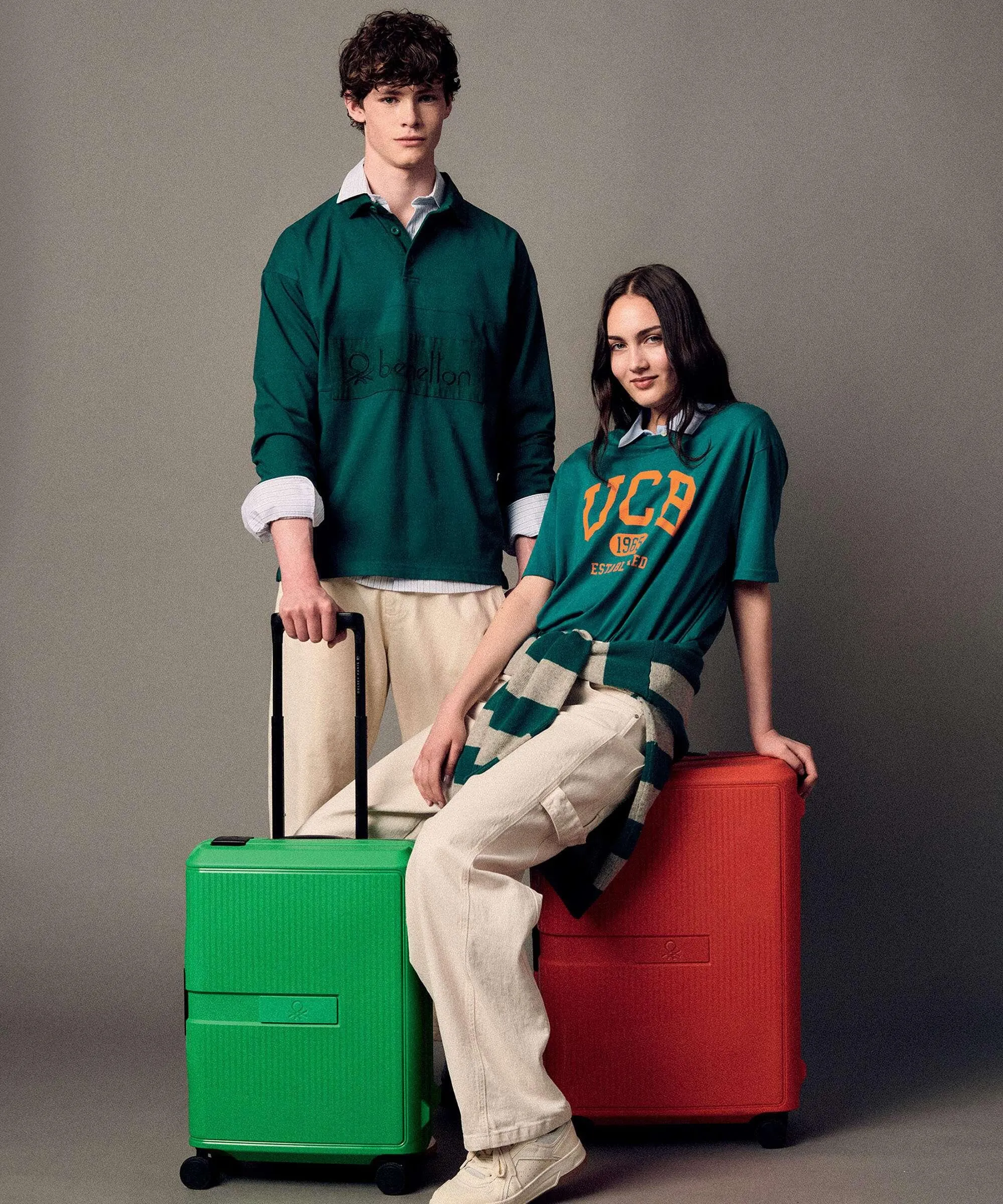  Delsey Paris x United Colors of Benetton CB Hard Valigia trolley (4 ruote) verde 67 cm  