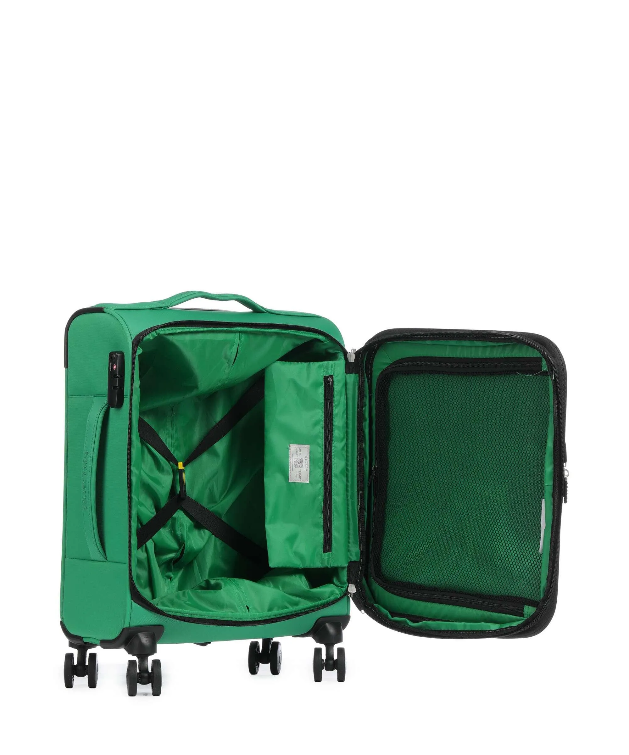  Delsey Paris x United Colors of Benetton CB Valigia trolley (4 ruote) verde 55 cm  