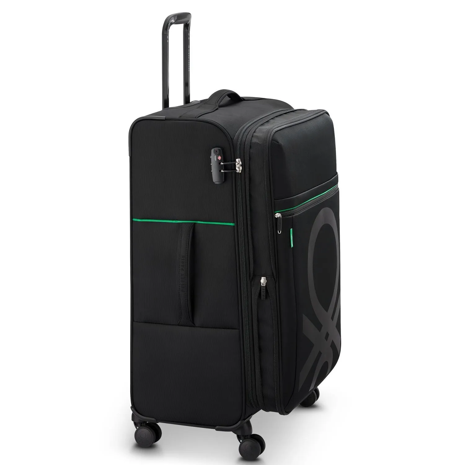 Delsey Paris x United Colors of Benetton Colour Block Trolley a 4 ruote da 77 cm con piega ad espansione