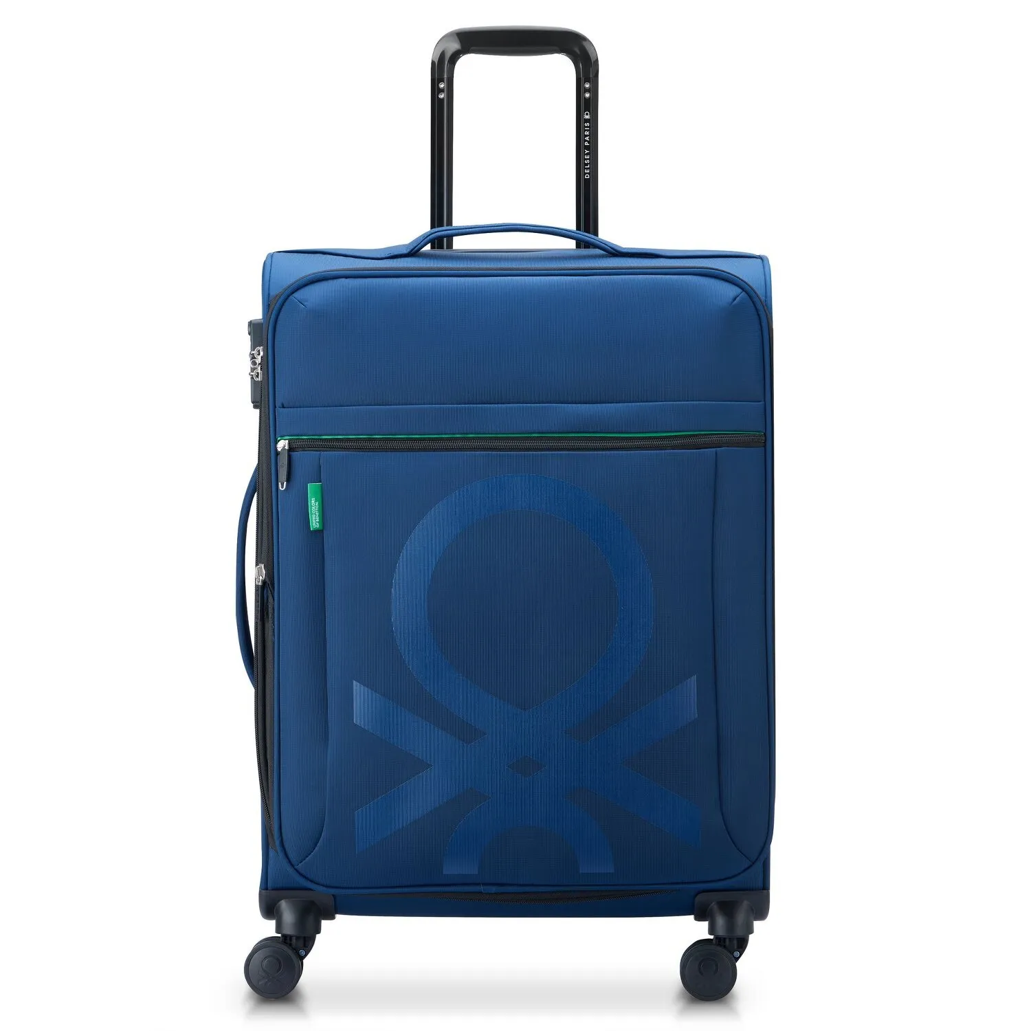 Delsey Paris x United Colors of Benetton Colour Bock Trolley a 4 ruote da 67 cm con piega elastica