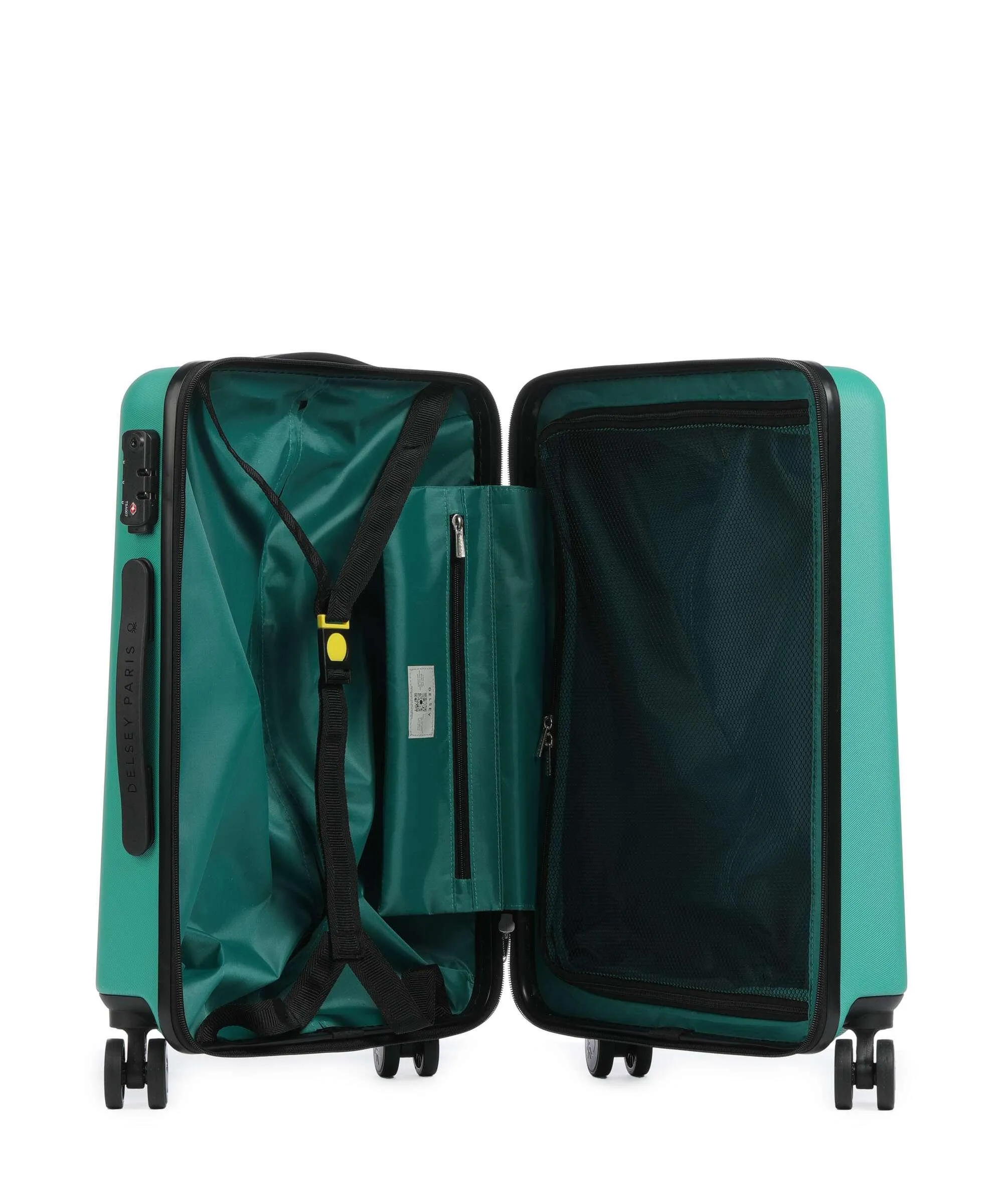  Delsey Paris x United Colors of Benetton Fabrica Valigia trolley (4 ruote) verde 55 cm  