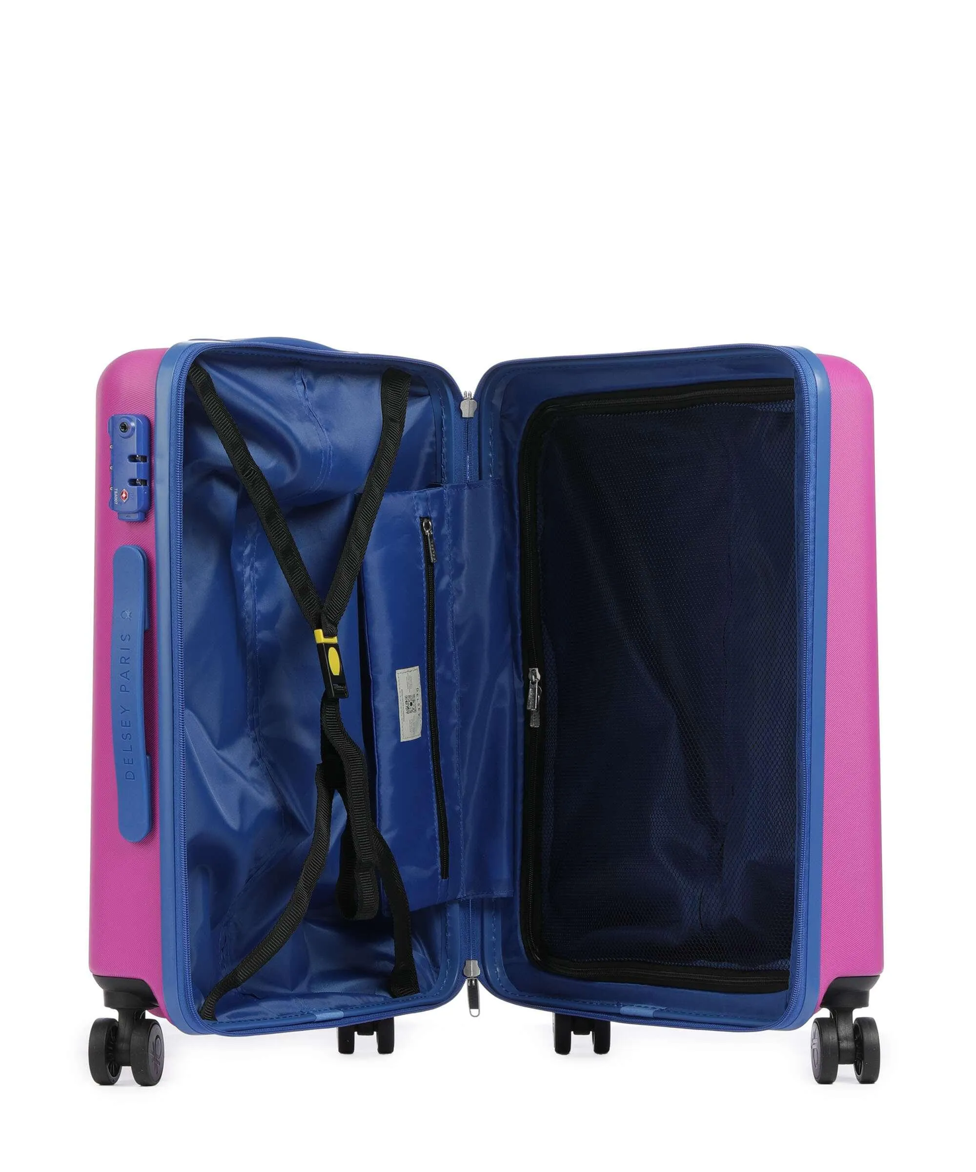  Delsey Paris x United Colors of Benetton Fabrica Valigia trolley (4 ruote) viola 55 cm  