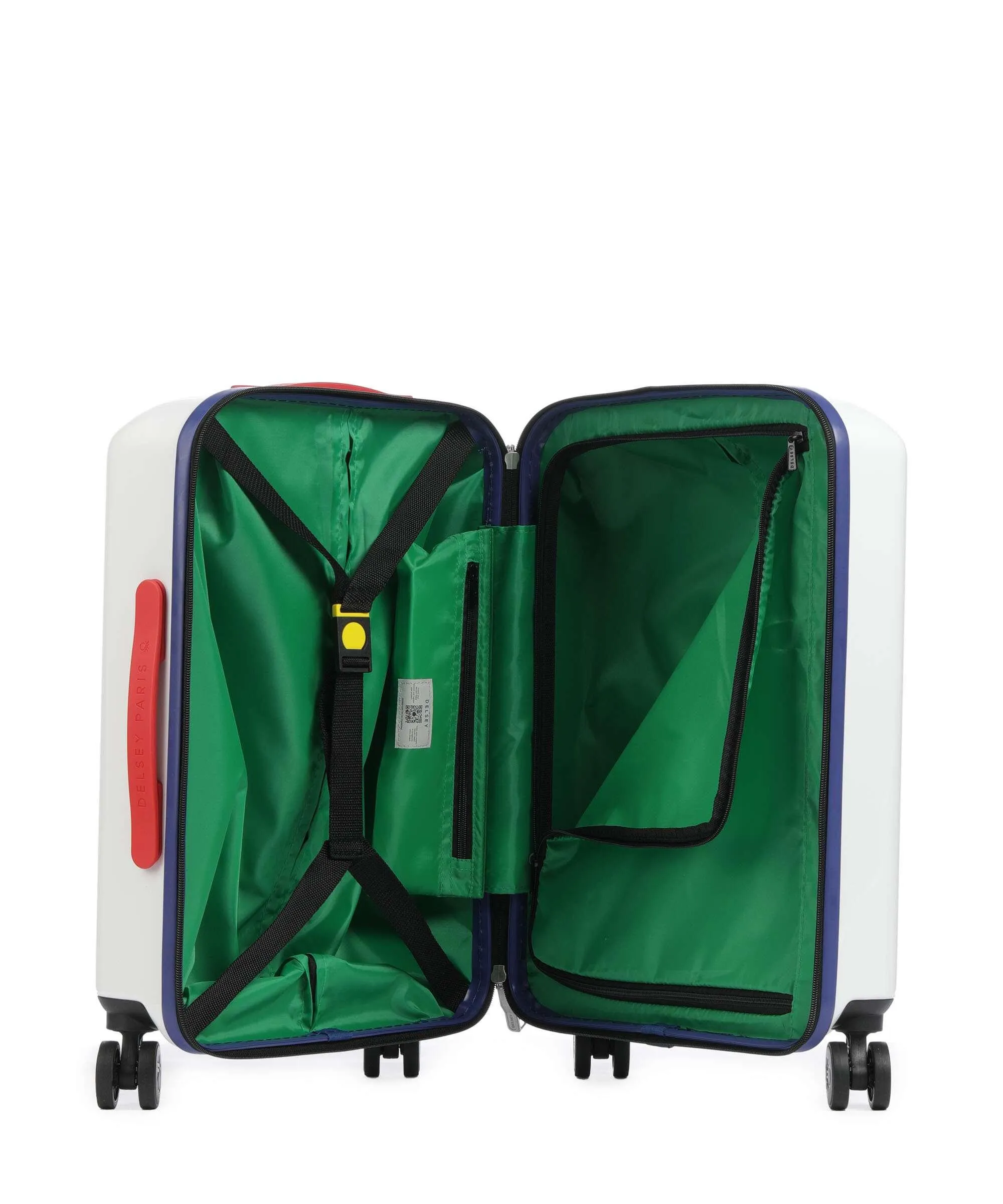  Delsey Paris x United Colors of Benetton United Valigia trolley (4 ruote) bianco 55 cm  