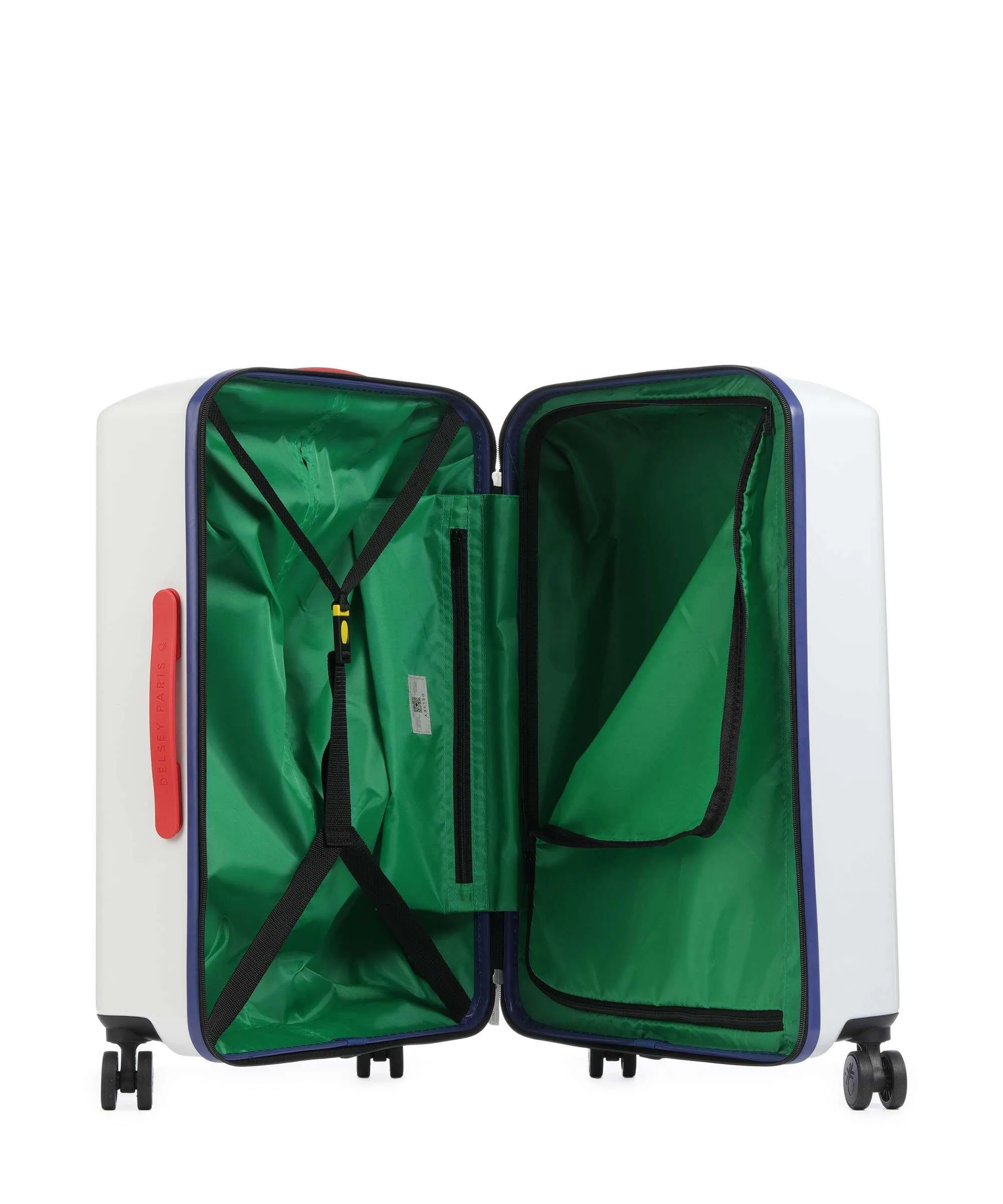  Delsey Paris x United Colors of Benetton United Valigia trolley (4 ruote) bianco 66 cm  