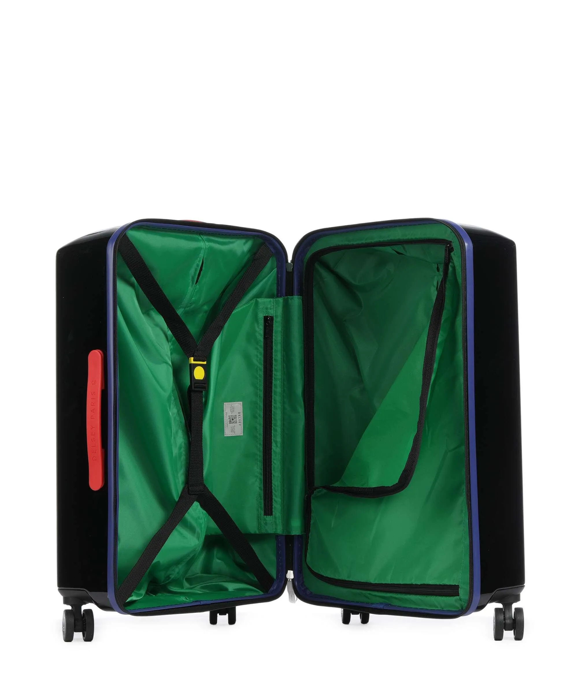  Delsey Paris x United Colors of Benetton United Valigia trolley (4 ruote) nero 66 cm  