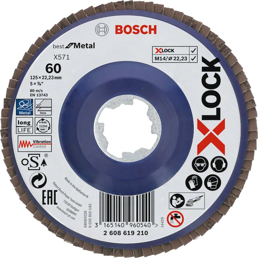 Disco abrasivo in Zircone alluminio Bosch, Ø 115mm, grana P60