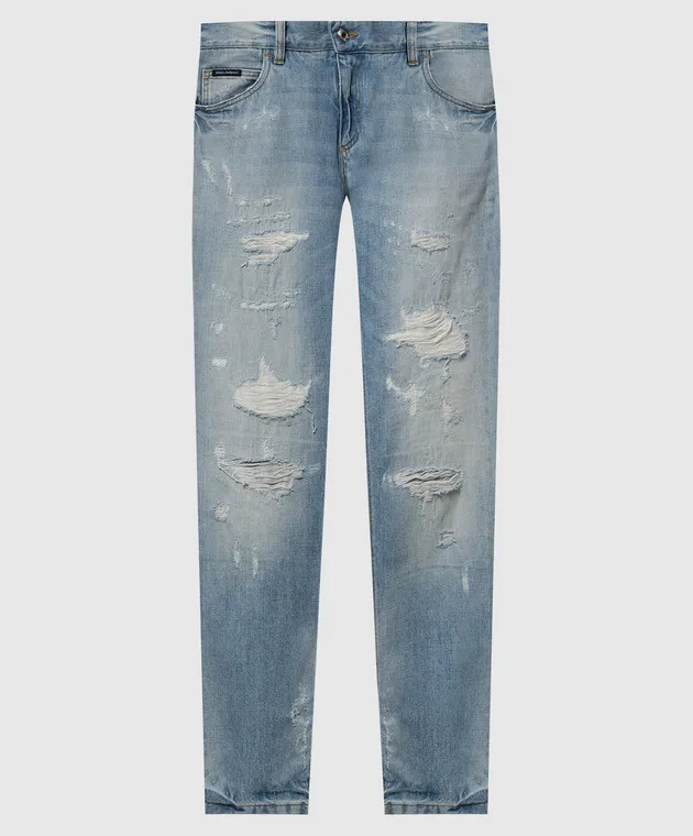 Dolce&Gabbana Blue jeans con buchi GYJCCDG8AP1
