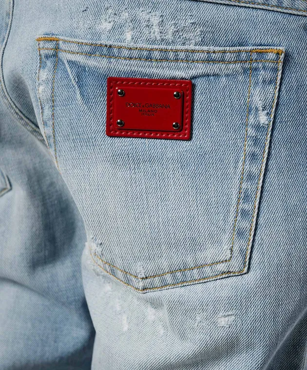 Dolce&Gabbana Blue jeans con buchi GYJCCDG8AP1