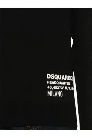 DSQUARED Abbigliamento,Maglieria Maglione Ceresio 9 in lana nero 