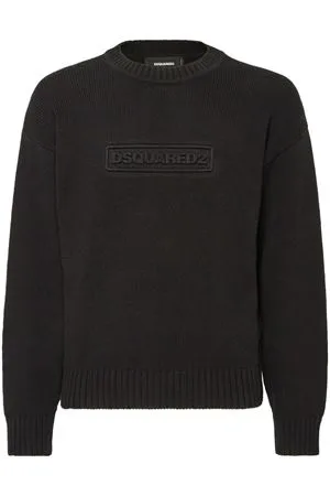 DSQUARED Abbigliamento,Maglieria Maglione in cotone nero 