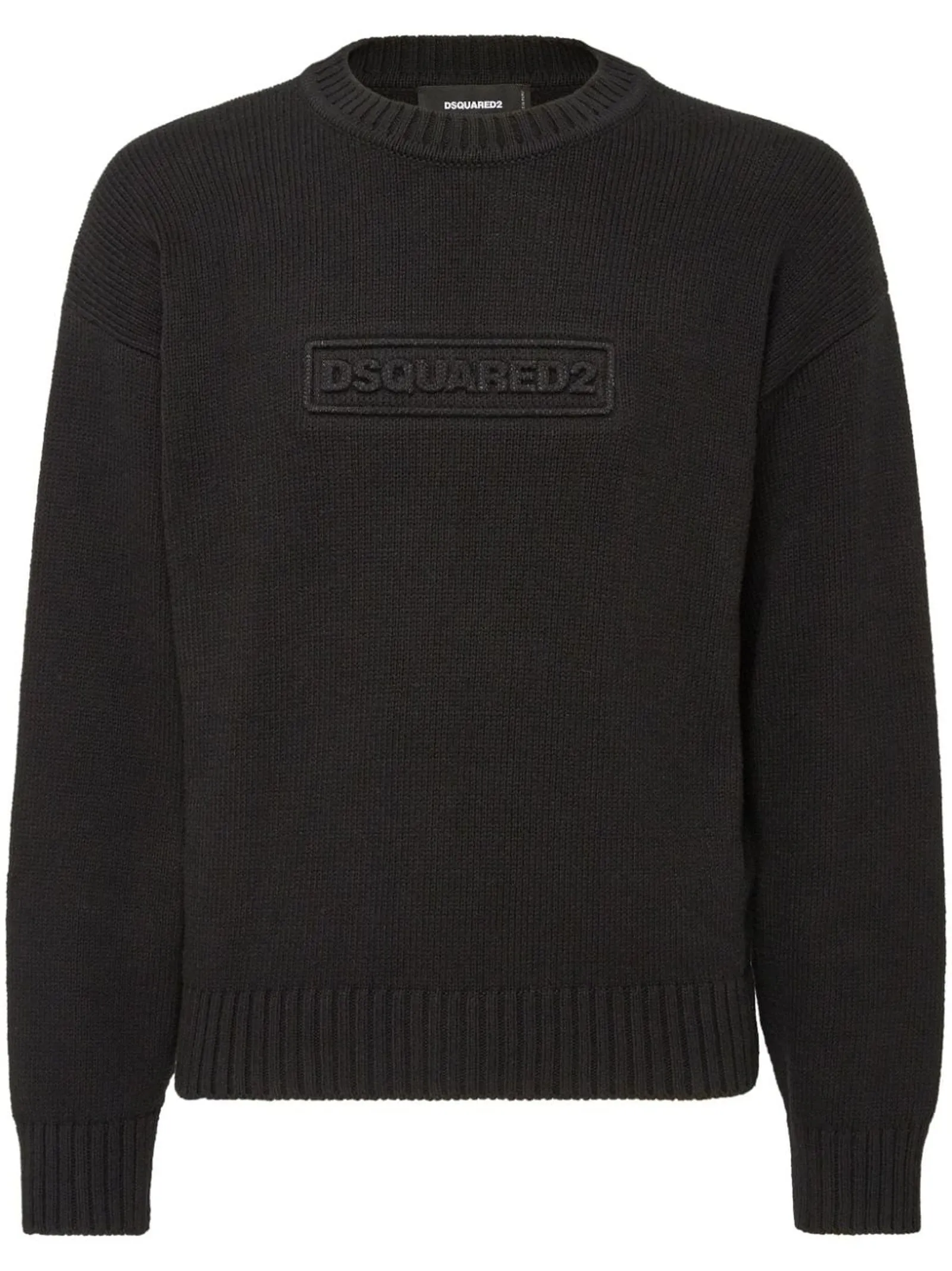 DSQUARED Abbigliamento,Maglieria Maglione in cotone nero 