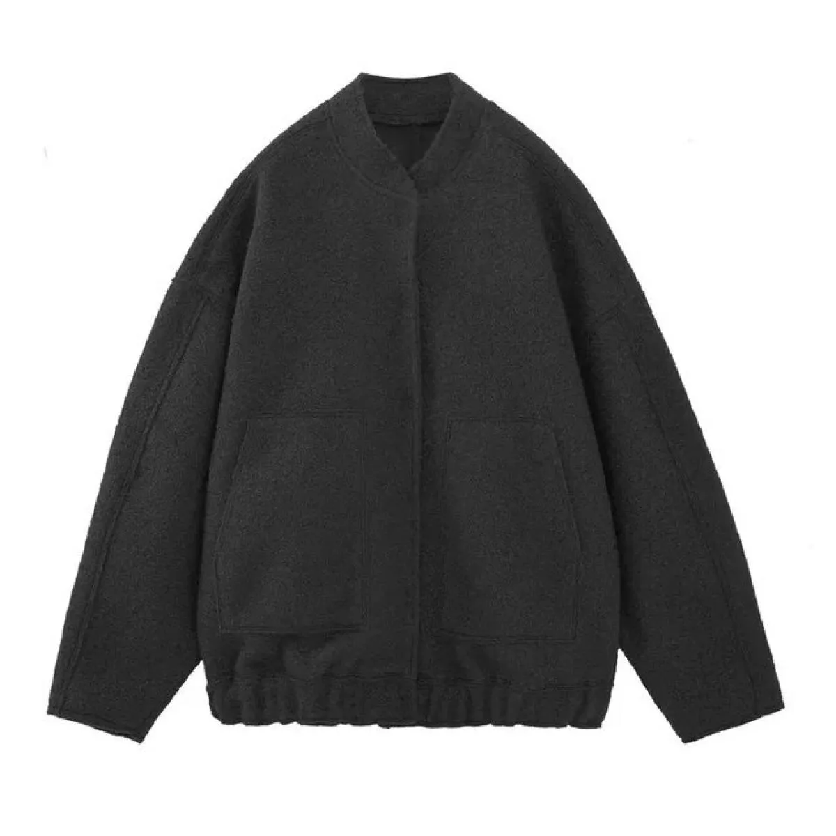 Elegante cappotto solido con bottoni manica lunga tasca bomber giacca femminile primavera Casual sciolto streetwear 2023 cappott
