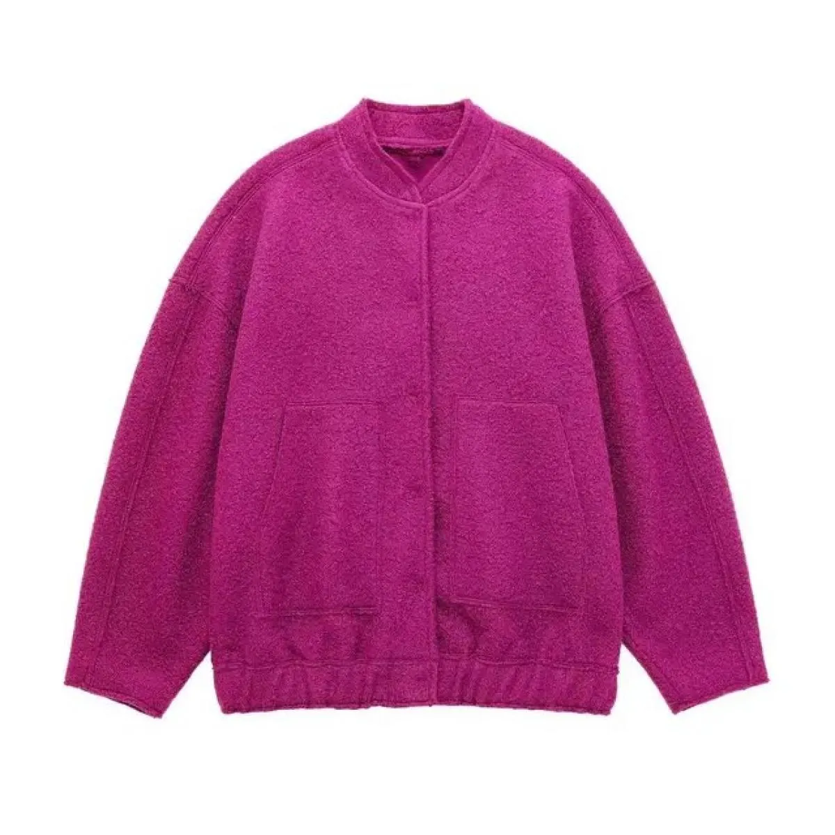 Elegante cappotto solido con bottoni manica lunga tasca bomber giacca femminile primavera Casual sciolto streetwear 2023 cappott