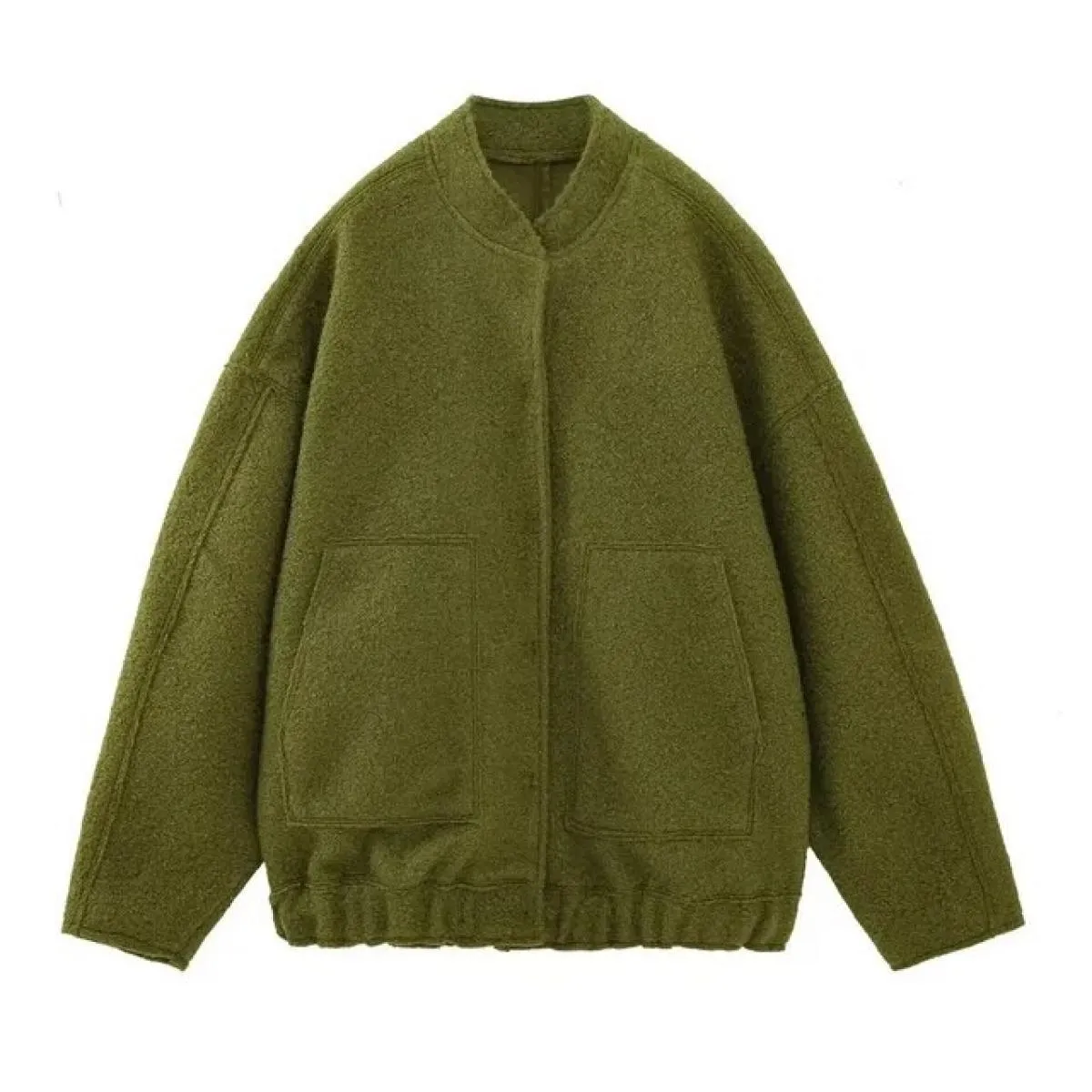Elegante cappotto solido con bottoni manica lunga tasca bomber giacca femminile primavera Casual sciolto streetwear 2023 cappott