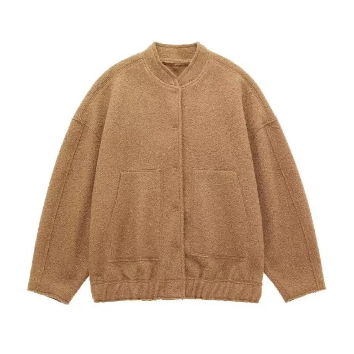 Elegante cappotto solido con bottoni manica lunga tasca bomber giacca femminile primavera Casual sciolto streetwear 2023 cappott