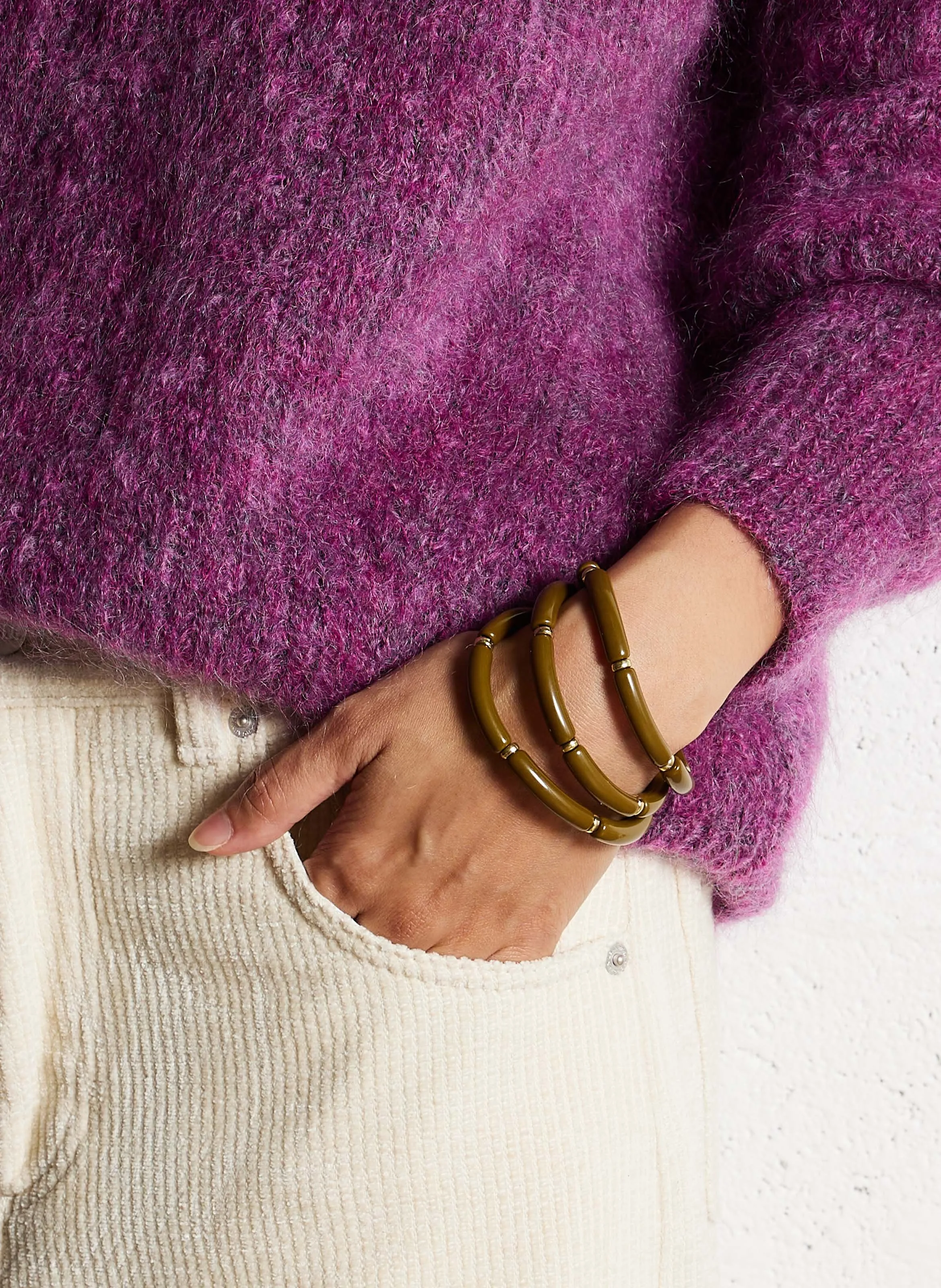  FEEKA   MINI PALMA - Set di 3 bracciali elasticizzati | Verde