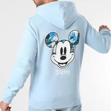 Felpa con cappuccio Mickey Front Hand Los Angeles Blu