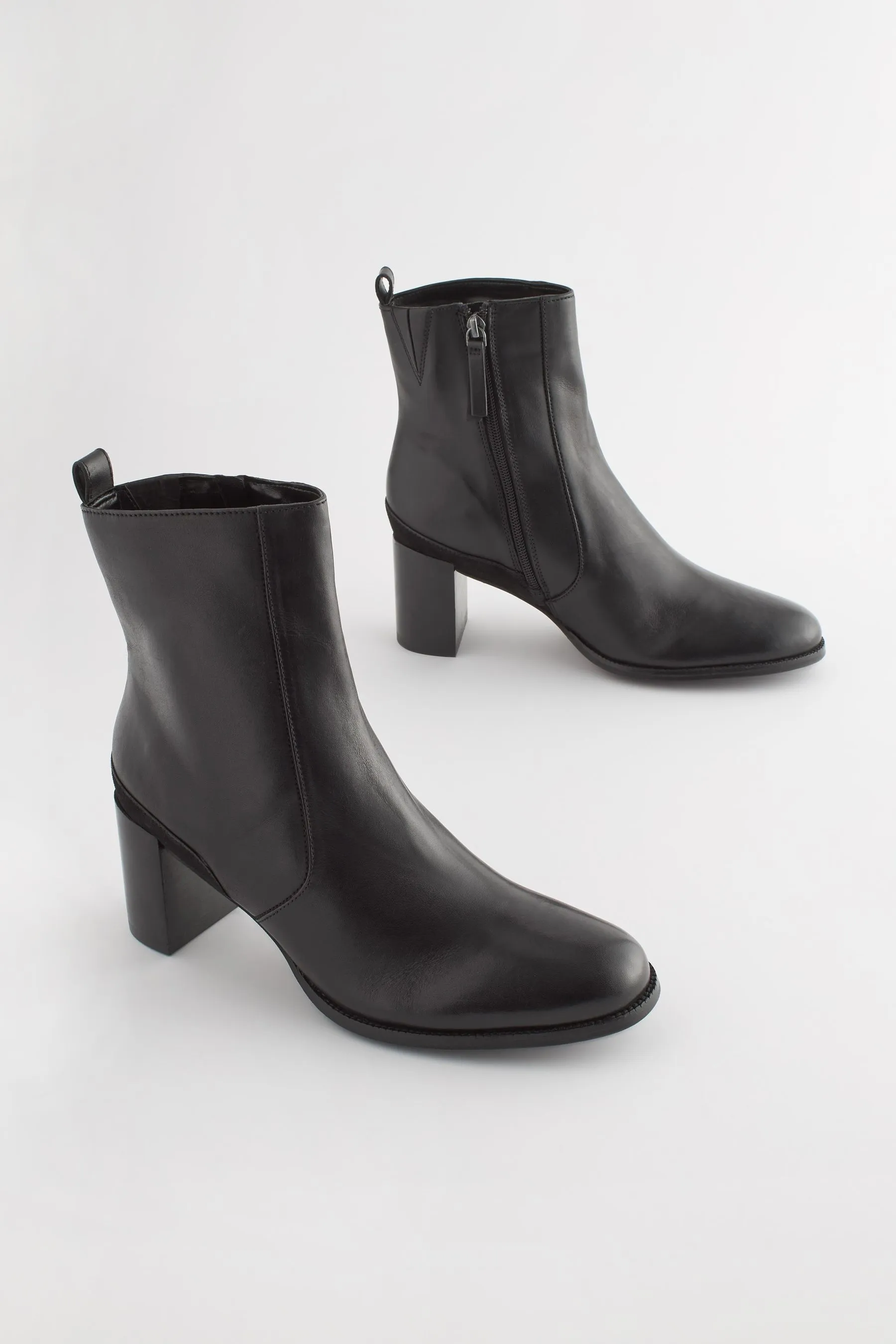 Forever Comfort® - Stivali in pelle con tacco