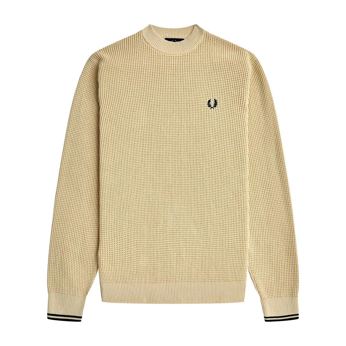      FRED PERRY MAGLIONE GIROCOLLO WAFFLE  