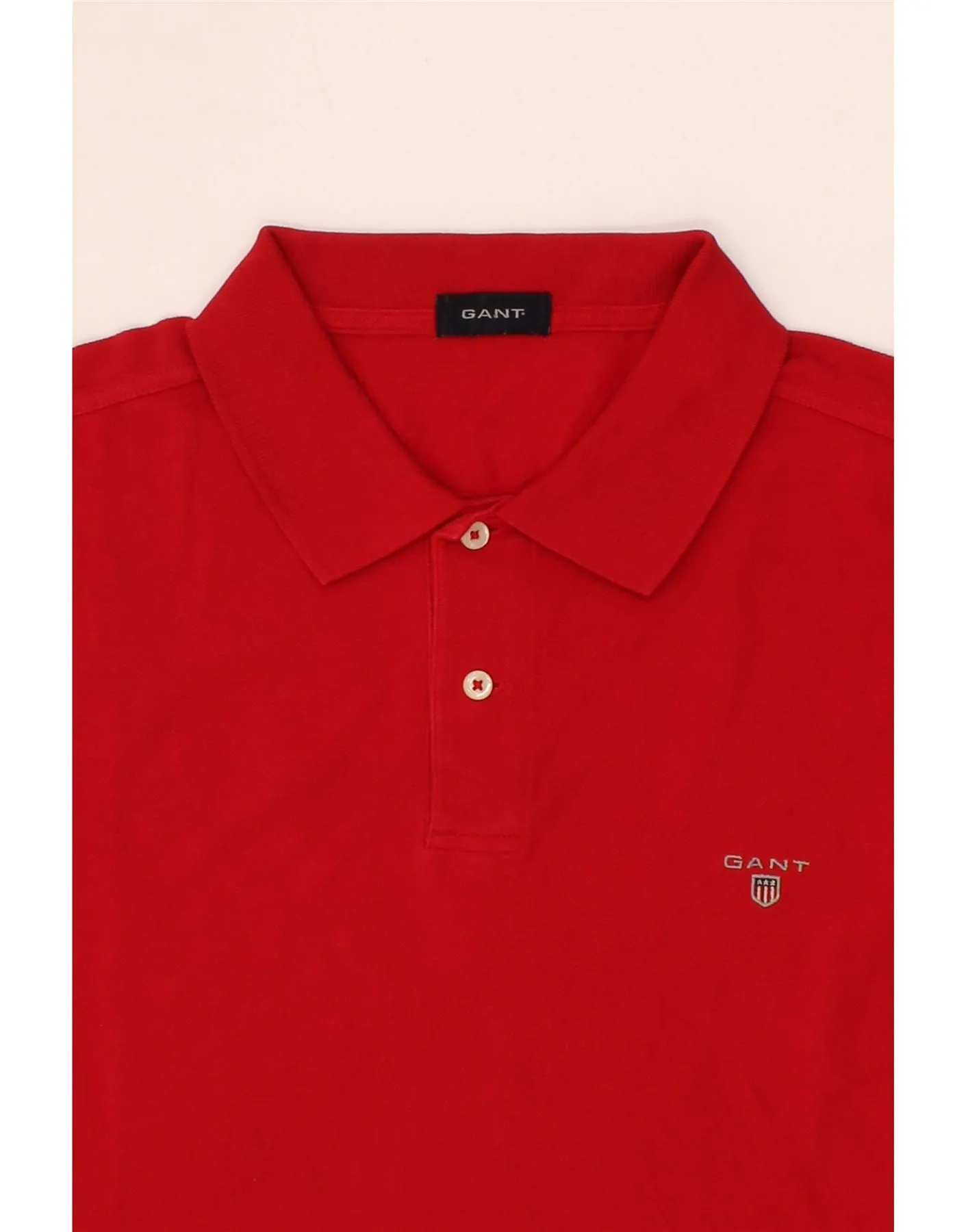 GANT Mens Polo Shirt XL Red Cotton