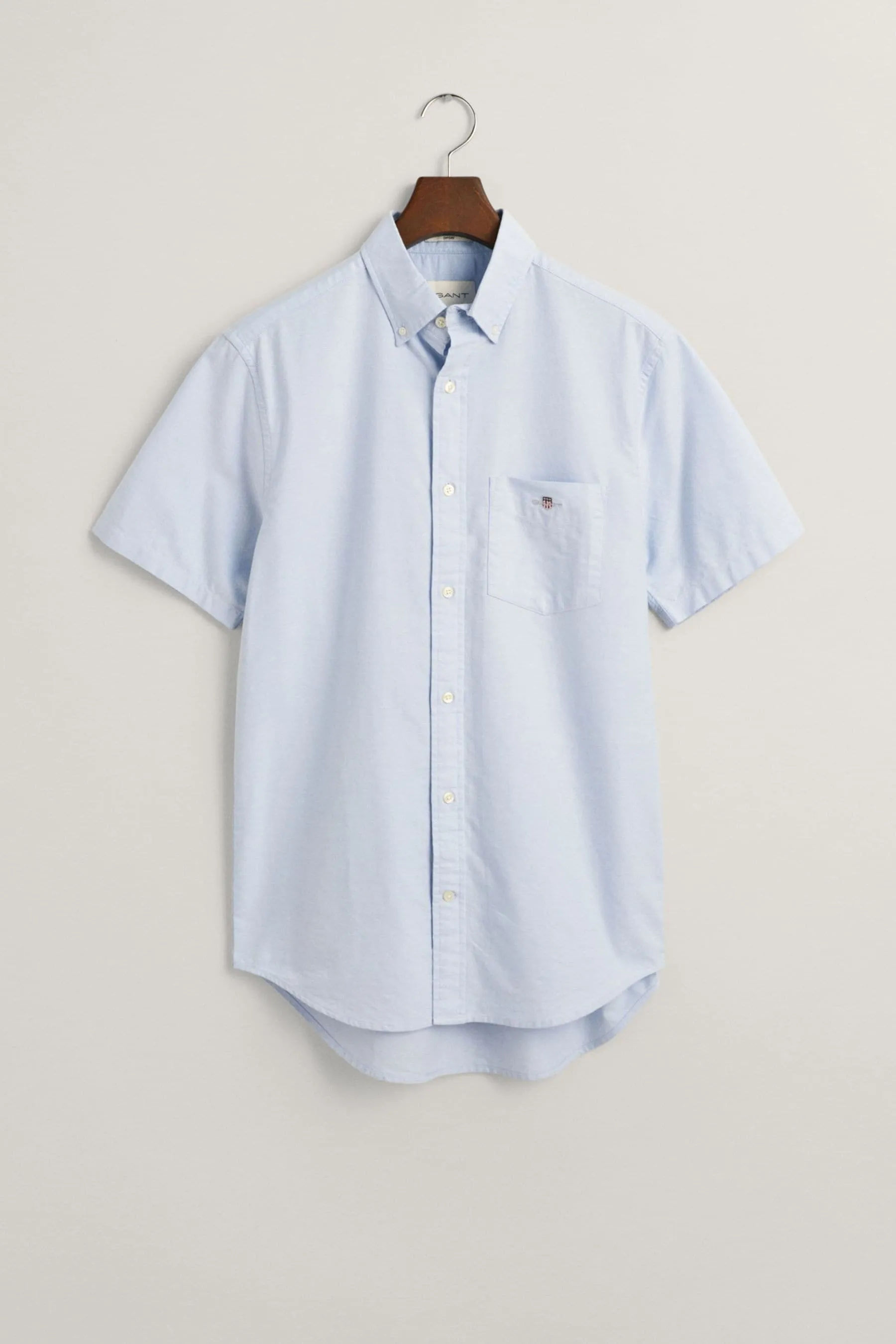 GANT regular  - Camicia con Oxford Manica corta vestibilità classica