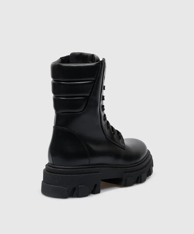 Gia Borghini Stivali in pelle nera GIA35LCAL